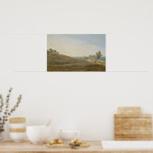 Hütte mit Brunnen auf der Rugen Poster (Küche)