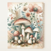 Hütte Mit Monogramm Pilze und Blume Planer (Rückseite)