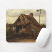 Hütte mit Peasant Coming Zuhause, 1885 von van Gog Mousepad (Mit Mouse)