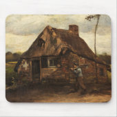 Hütte mit Peasant Coming Zuhause, 1885 von van Gog Mousepad (Vorne)