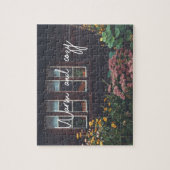 Hütte mit rustikalem Garten Puzzle (Vertikal)