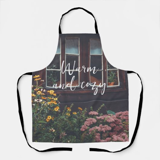 Hütte mit rustikalem Garten Schürze (Vorderseite)