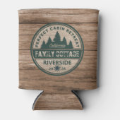 Hütte mit Vintagem Charme - Personalisiert Dosenkühler (Vorderseite)
