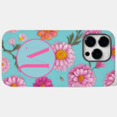 Hütte-Mittelblütenblütenblütenfarben Rosa Blume Case-Mate iPhone Hülle (Rückseite (Horizontal))