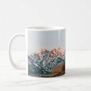 Hütte Morgenröte im Grand Teton National Park Kaffeetasse