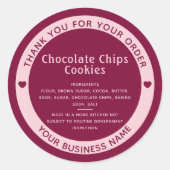 Hütte Mulberry Runder Aufkleber (Vorderseite)