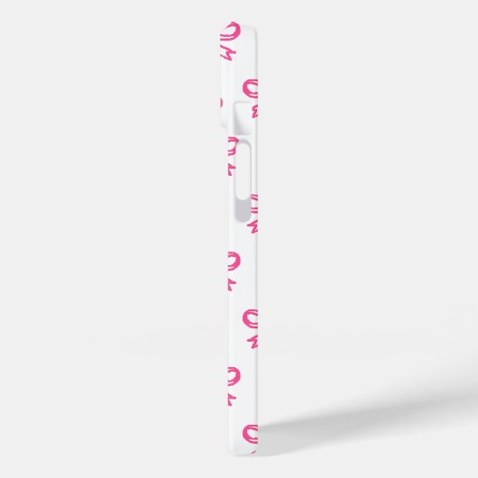 Hütte-Multigram-Muster-Herz-Bow-Krawatte Case-Mate iPhone Hülle (Rückseite / Links)