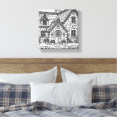 Hütte Nr. 6 Leinwanddruck (Insitu (Schlafzimmer))