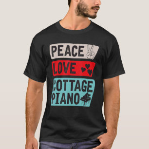 Hütte Piano Musical Instrument Piano Hütte P T-Shirt