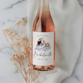 Hütte Picknick Bachelorette Weinetikett