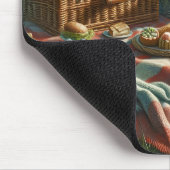 Hütte: Picknick unter der Wildnis Mousepad (Ecke)