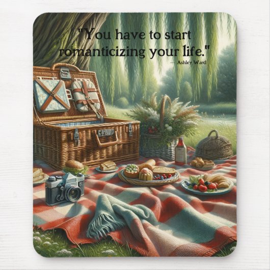 Hütte: Picknick unter der Wildnis Mousepad (Vorne)