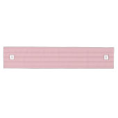 Hütte Pink Strip Rose Spitzen-Script Monogramm Mittelgroßer Tischläufer (Horizontal)