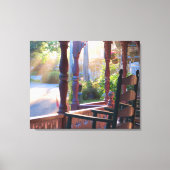 Hütte Porch in Early Sun - Martha's Vineyard Leinwanddruck (Vorderseite)