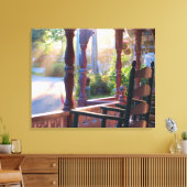 Hütte Porch in Early Sun - Martha's Vineyard Leinwanddruck (Insitu (Wohnzimmer))