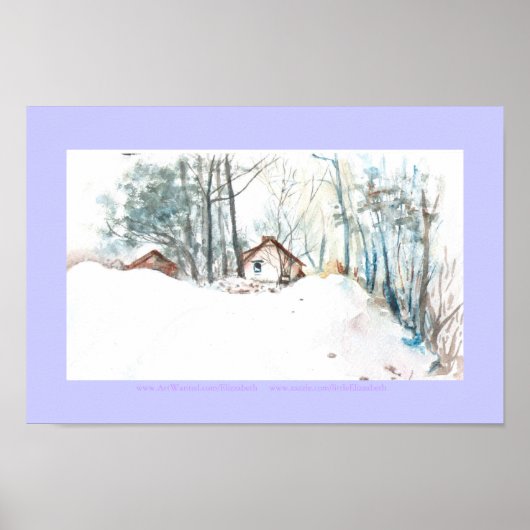 Hütte Poster (Vorne)