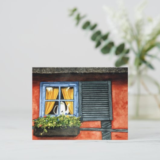 Hütte Postkarte (Stehend Vorderseite)