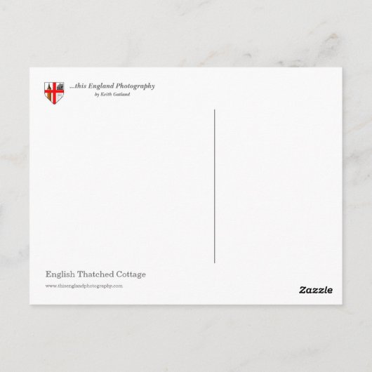 Hütte Postkarte (Rückseite)