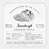 Hütte Quadratischer Aufkleber (Vorderseite)