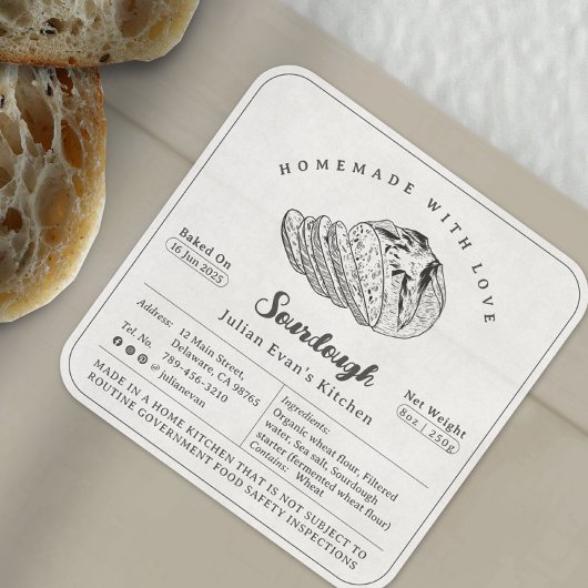 Hütte Quadratischer Aufkleber