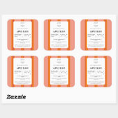 Hütte Quadratischer Aufkleber (Blatt)