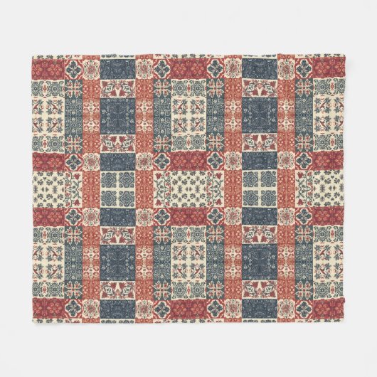 Hütte Quilt Fleecedecke (Vorderseite (Horizontal))