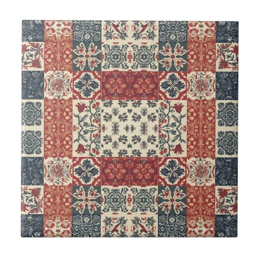 Hütte Quilt Fliese (Vorderseite)