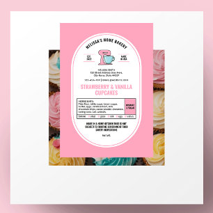 Hütte Recht Zuhause Bäckerei Etikett Feminée Rosa