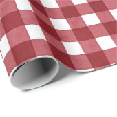 Hütte Red White Water Buffalo Karo Geschenk Geschenkpapier (Rolleneckpunkt)