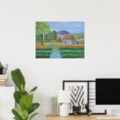 Hütte Retreat im Hills Poster (Heimbüro)