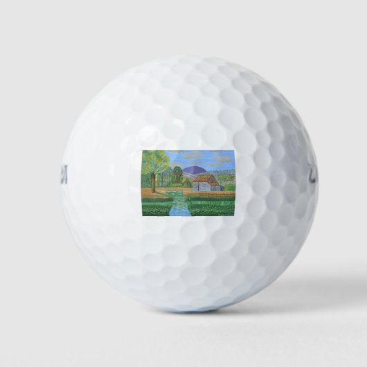 Hütte Retreat in den Hügeln Golfball (Vorderseite)