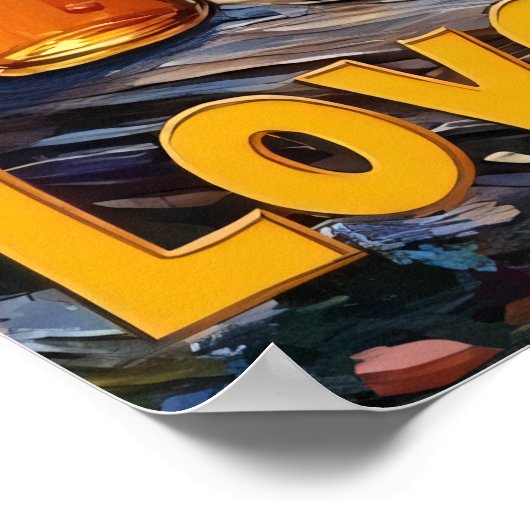 Hütte Rooftop Rhapsody: Bärennachtsong Poster (Ecke)