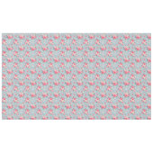 Hütte Rosa Rosen auf blauem Hintergrund Tischdecke (Vorderseite (Horizontal))