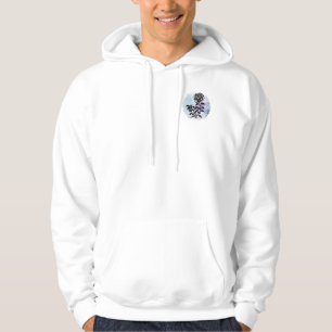 Hütte Rose auf Blue - Granny's Magic Hoodie