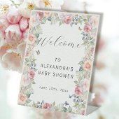 Hütte Rose Garden Floral w Butterfly Baby Girl Sockelschild