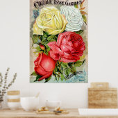 Hütte Rose Gartenwerbung Poster (Küche)