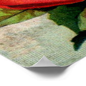 Hütte Rose Gartenwerbung Poster (Ecke)