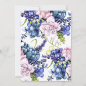 Hütte Rose Geburtstagspartei Einladung (Rückseite)