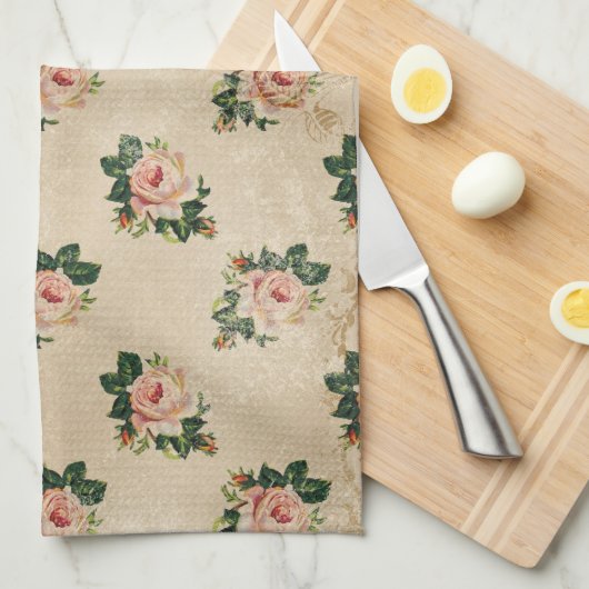 Hütte Rose Handtuch (Viertel Falte)