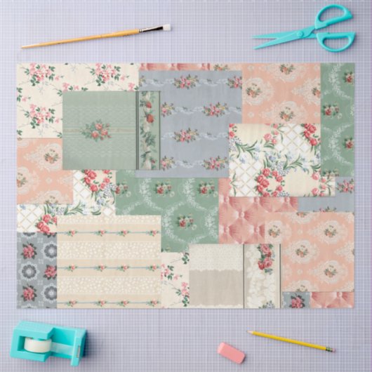 Hütte Rose Hintergrundpapier Seidenpapier (Basteln)