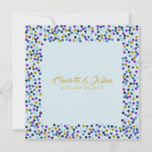 Hütte Rose Hochzeitssuite Dusche Polka Dots Einladung (Vorderseite)