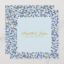 Hütte Rose Hochzeitssuite Dusche Polka Dots Einladung