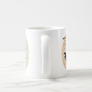 Hütte Rose Magie auf Peach Kaffeetasse