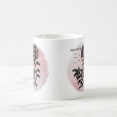 Hütte Rose Magie auf Rosa Kaffeetasse (Mittel)