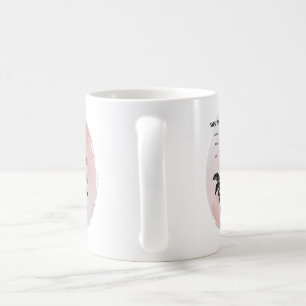 Hütte Rose Magie auf Rosa Kaffeetasse