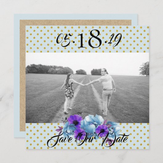 Hütte Rose Rustic Wedding Suite Save the Date Einladung (Vorne/Hinten)