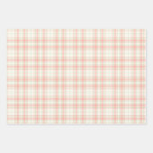 Hütte Rose, Tartan und Streifen Set in Rosa Geschenkpapier Set (Vorderseite 3)