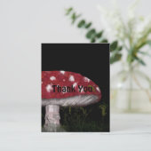 Hütte Roter Pilz Dankeskarte (Stehend Vorderseite)