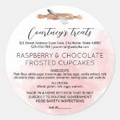 Hütte Runder Aufkleber (Vorderseite)