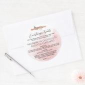 Hütte Runder Aufkleber (Umschlag)